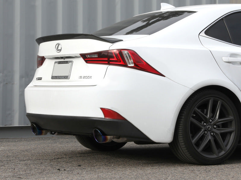 aFe POWER Takeda 16-17 Lexus IS200t L4-2.0L (t) 2.5in-3in 304 SS CB Exhaust w/ Blue Tip-thumbmail-2