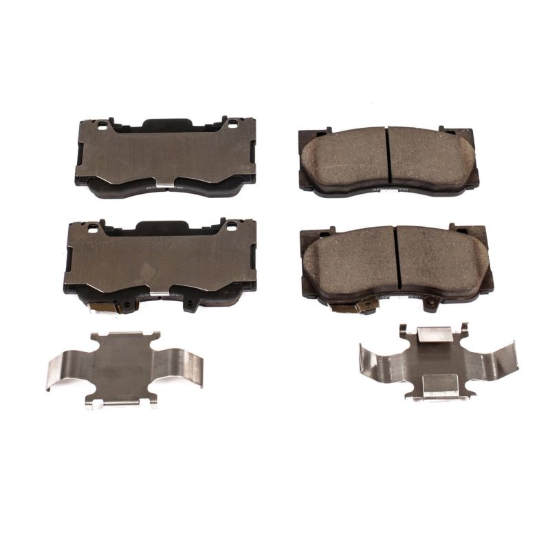 Power Stop 15-19 Ford Mustang Front Z17 Evolution Ceramic Brake Pads w/Hardware-thumbmail-1