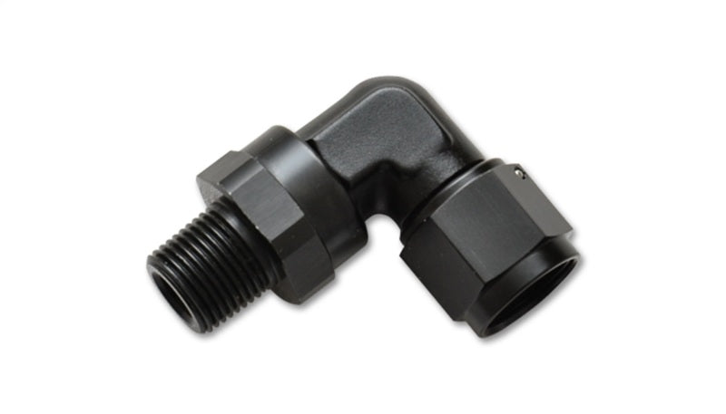 Vibrant -6AN to 3/8in NPT Female Swivel 90 Degree Adapter Fitting-thumbmail-1