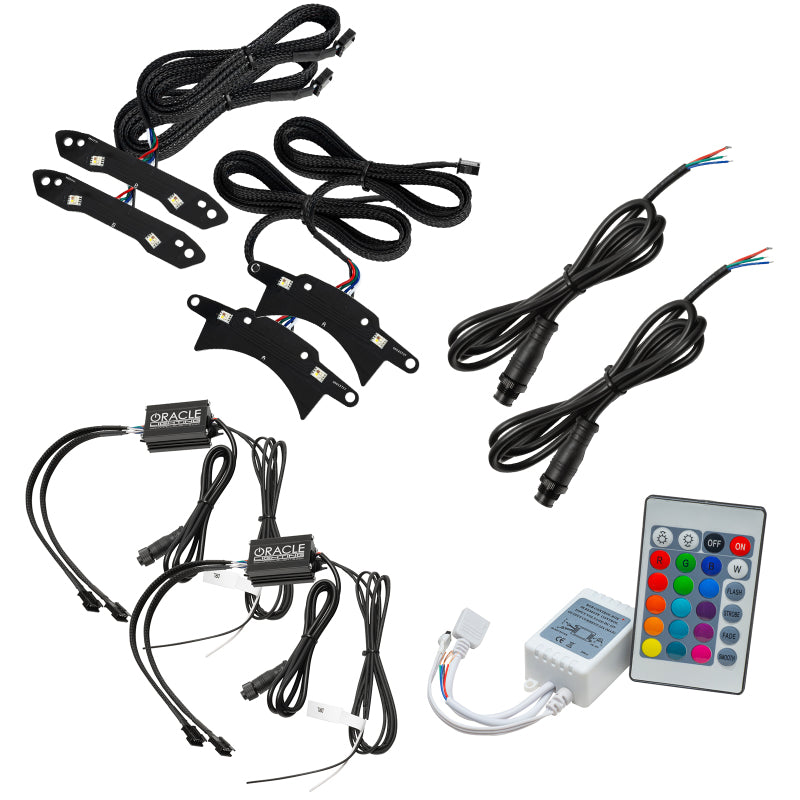 Oracle 15-21 Dodge Challenger RGB+W Headlight DRL Upgrade Kit - ColorSHIFT w/ Simple Controller-thumbmail-2