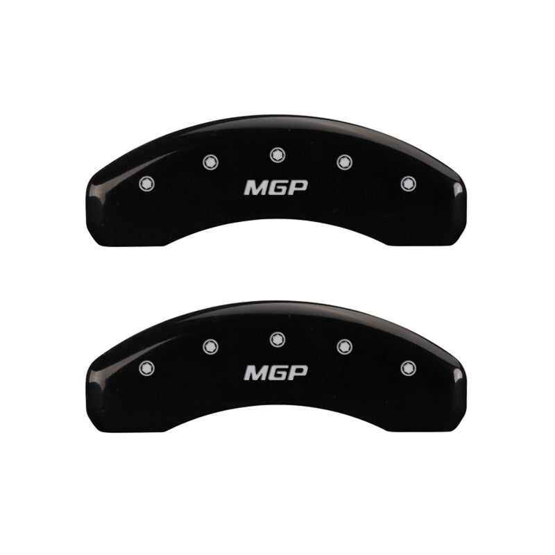 MGP 4 Caliper Covers Engraved Front & Rear MGP Black Finish Silver Characters 2018 Tesla S-thumbmail-4