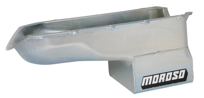 Moroso Pontiac V-8 (301-455) Extra Deep Wet Sump 8qt 9.75in Steel Oil Pan-thumbmail-1