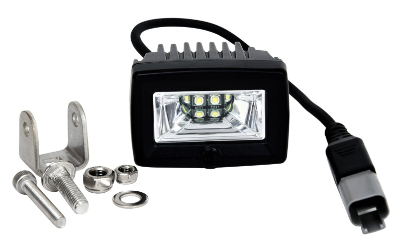 KC HiLiTES C-Series 2in. C2 LED Light 20w Area Flood Beam (Single) - Black-thumbmail-6