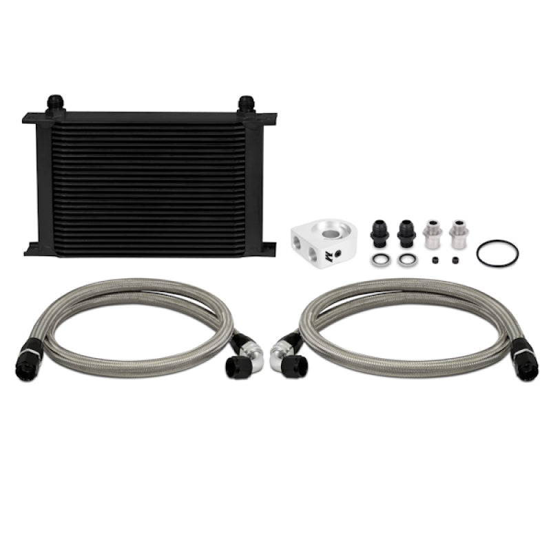 Mishimoto Universal 25 Row Oil Cooler Kit (Black Cooler)-thumbmail-1