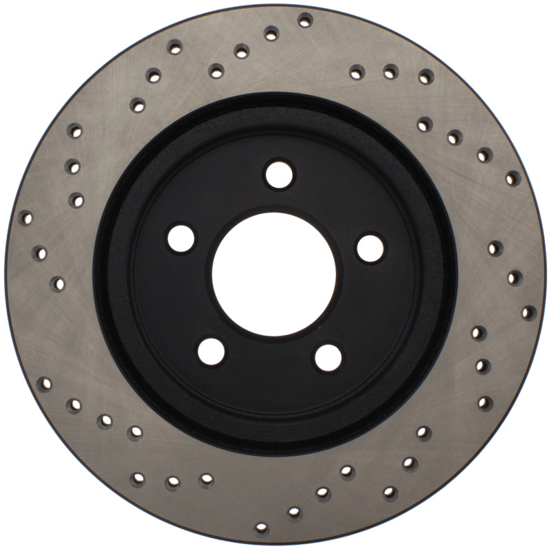 StopTech 05-10 Ford Mustang V6/4.0L / GT V8/4.6L Cross Drilled Right Rear Rotor-thumbmail-8