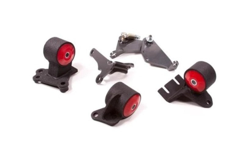 Innovative 90-91 Integra / 92-93 GS-R B-Series Conversion Blk Steel Mounts 60A Bushings w/o Actuator-thumbmail-2