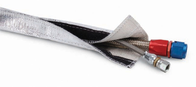DEI Heat Shroud 2-1/2in x 3ft - Aluminized Sleeving-Hook and Loop Edge-thumbmail-1