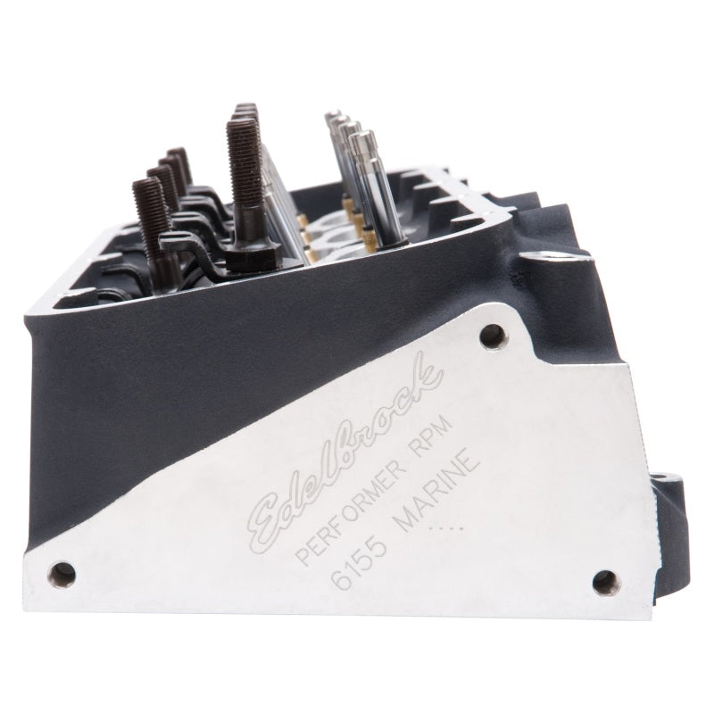 Edelbrock Single Marine BBC Rect Port Head w/ Valves-thumbmail-13