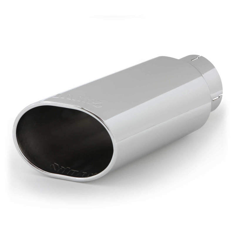 Banks Power Tailpipe Tip Kit - SS Obround Slash Cut - Chrome - 4in Tube - 5in X 6in X 14in-thumbmail-2