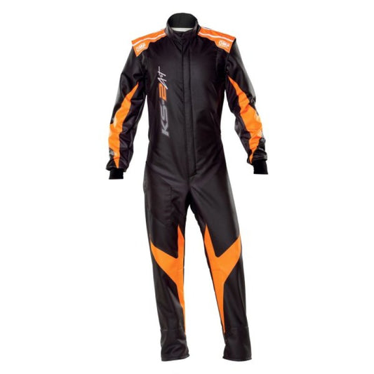 OMP KS-2 Art Suit Black/Orange - Size 160 (For Children)