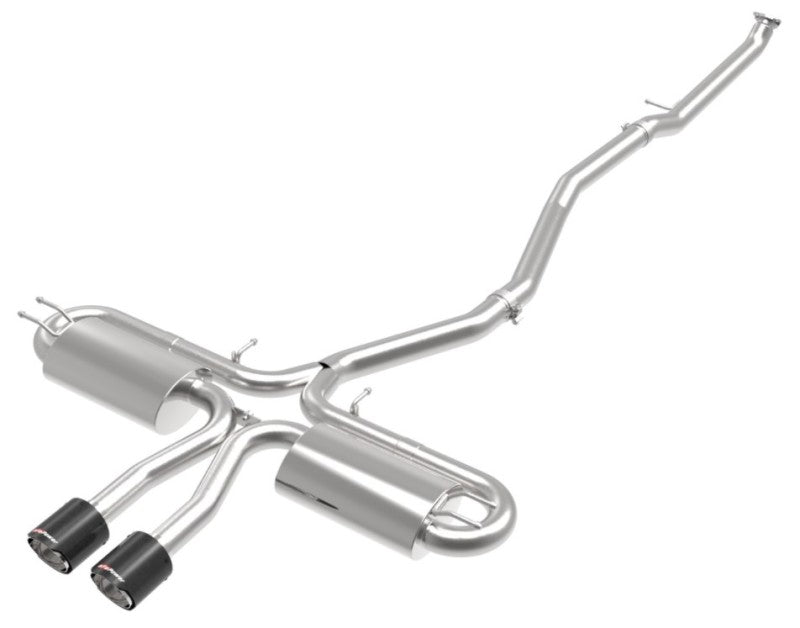 aFe Takeda 3in 304 SS Cat-Back Exhaust System w/ Carbon Tips 2017+ Honda Civic Si (4dr) I4 1.5L (t)-thumbmail-3