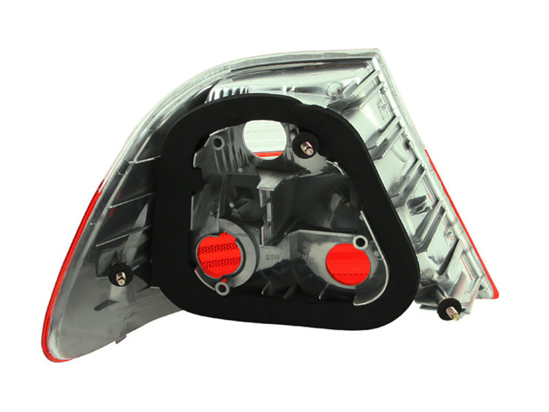 ANZO 2000-2003 BMW 3 Series E46 Taillights Red/Clear-thumbmail-3