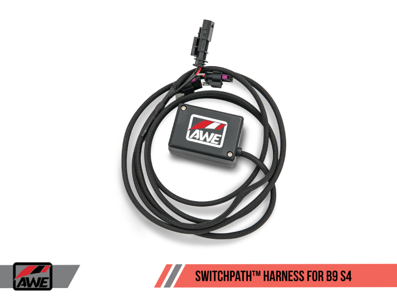 AWE Tuning Audi B9 S4 SwitchPath Exhaust - Non-Resonated (Black 102mm Tips)-thumbmail-3