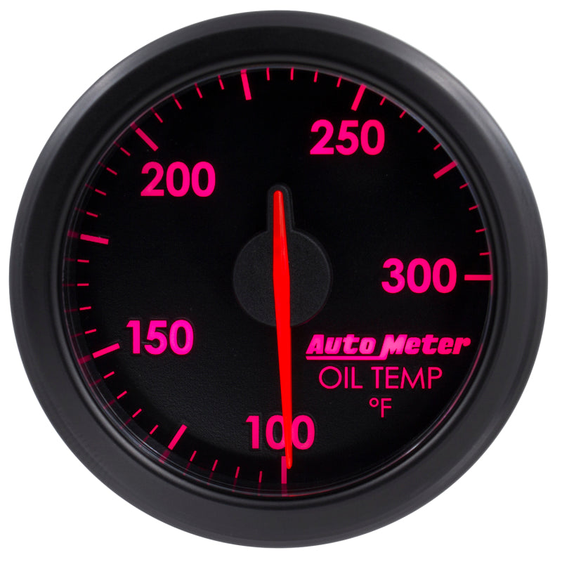 Autometer Airdrive 2-1/6in Oil Temp Gauge 100-300 Degrees F - Black-thumbmail-2