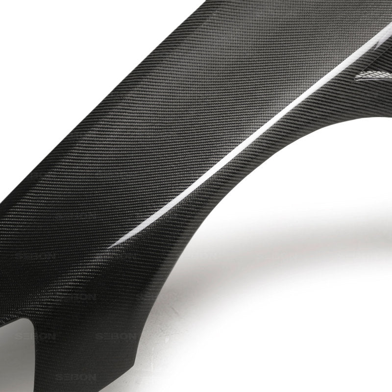 Seibon 03-07 Mitsubishi Evo 8 & IX 10mm Wider Carbon Fiber Fenders-thumbmail-8