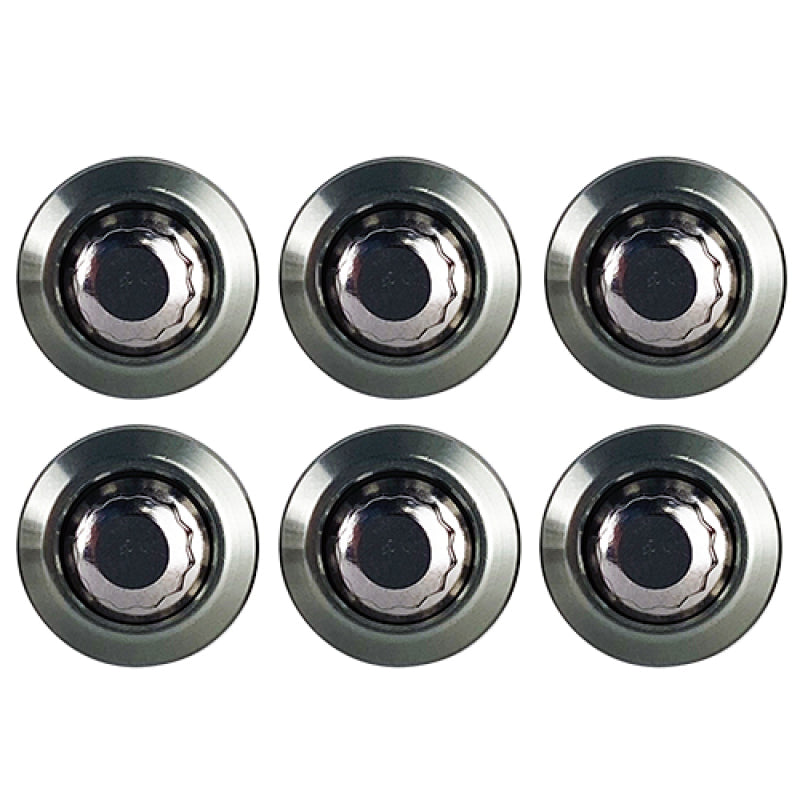 BLOX Racing New Fender Washers Kit M6 12pt - 6pc Large Diameter Gun Metal-thumbmail-2