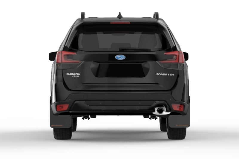Rally Armor 19-21 Subaru Forester Black UR Mud Flap w/ Orange Logo-thumbmail-4