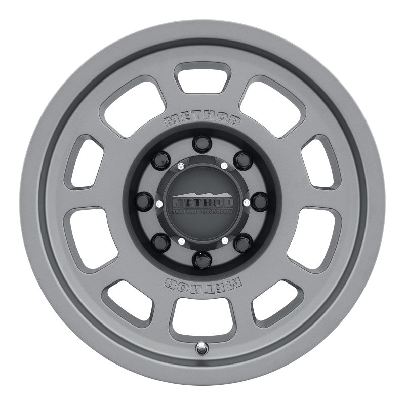 Method MR705 17x8.5 0mm Offset 8x170 130.81mm CB Titanium Wheel-thumbmail-2