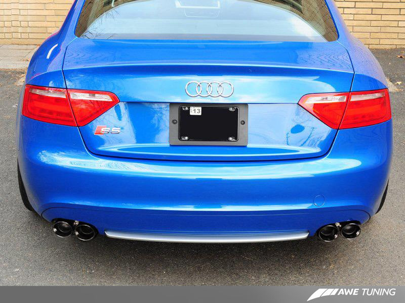 AWE Tuning Audi B8 S5 4.2L Touring Edition Exhaust System - Diamond Black Tips-thumbmail-7