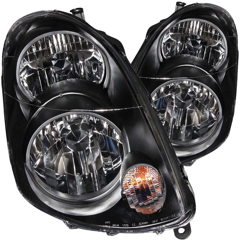ANZO 2003-2004 Infiniti G35 Crystal Headlights Black-thumbmail-2