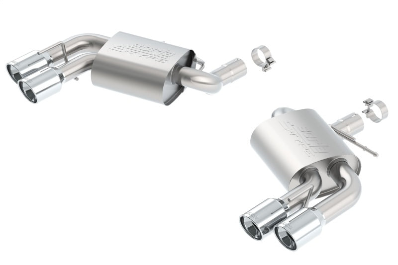 Borla 2016 Chevy Camaro 6.2L AT/MT S-Type Rear Section Exhaust w/o Dual Mode Valves-thumbmail-1
