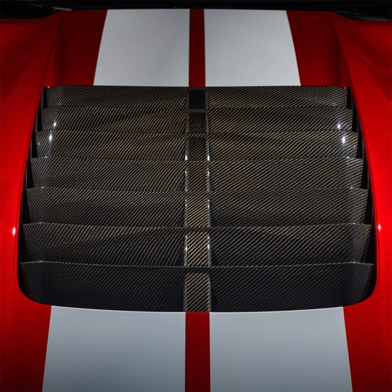 Ford Racing 20-21 Mustang GT500 Carbon Fiber Hood Vent Kit-thumbmail-3