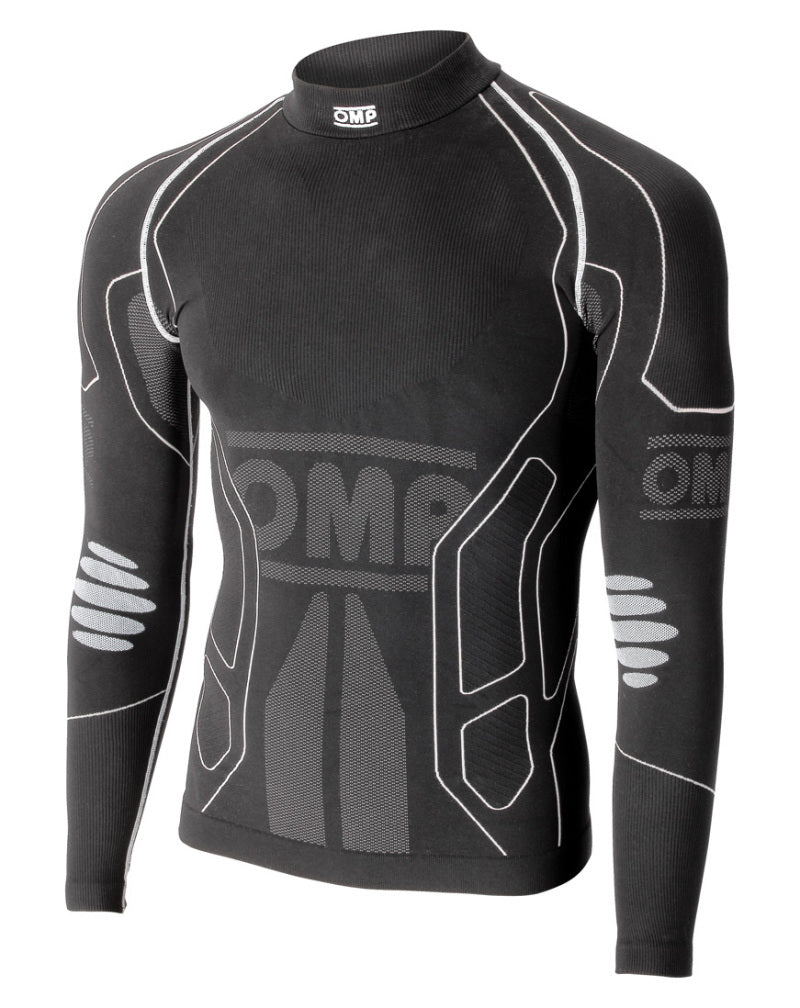 OMP KS Winter Shirt Black - Size 8-10 Years (For Children)-thumbmail-1