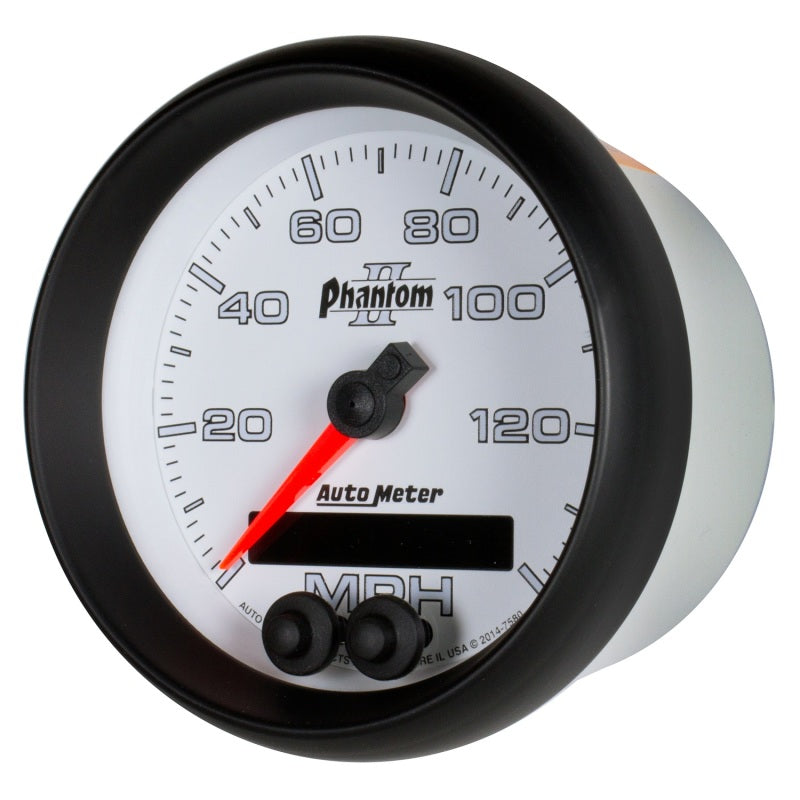Autometer Phantom II 3-3/8in 0-140MPH In-Dash Electronic GPS Programmable Speedometer-thumbmail-2