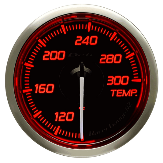 DEFI Racer Temp Gauge N2 52mm (US) Red