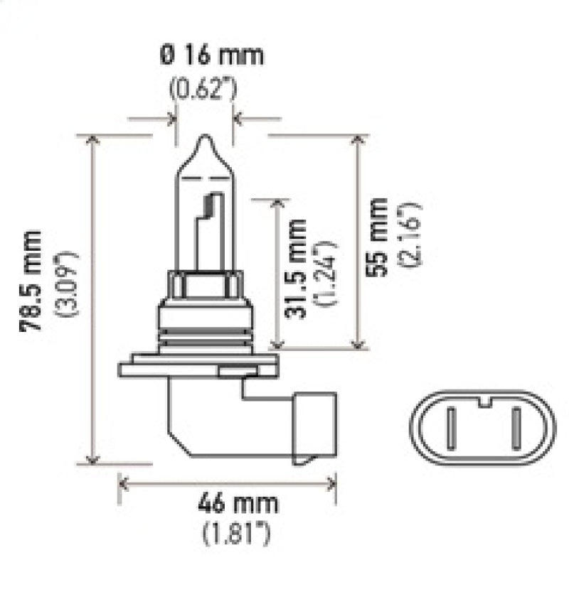 Hella 9005/HB3 12V 100W P20d T4 Halogen Bulb-thumbmail-5
