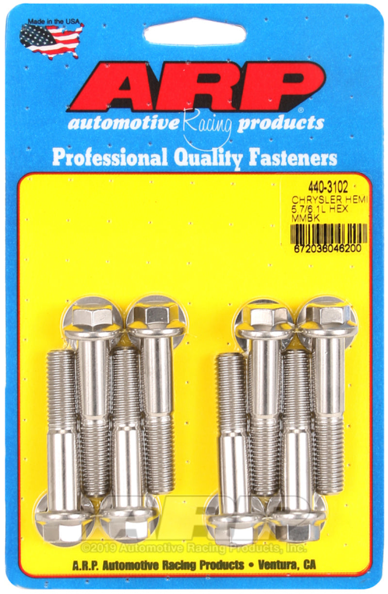 ARP Chrysler Hemi 5.7/6.1L SS Hex Motor Mount Bolt Kit-thumbmail-1
