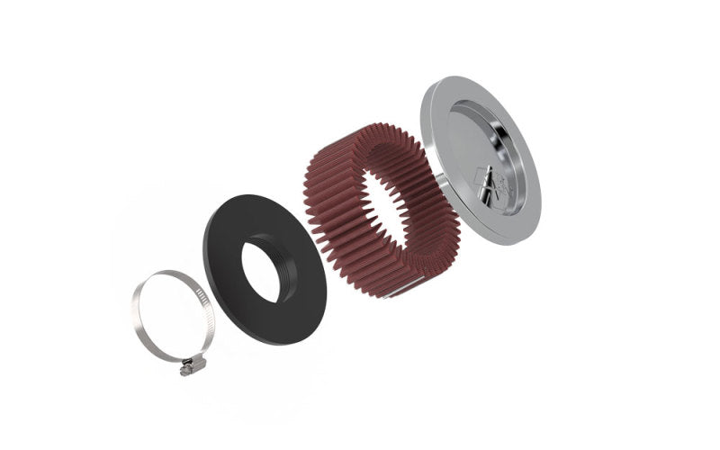 K&N Universal Chrome Filter 2.438in Flange ID x 5.125in OD x 2in H-thumbmail-11