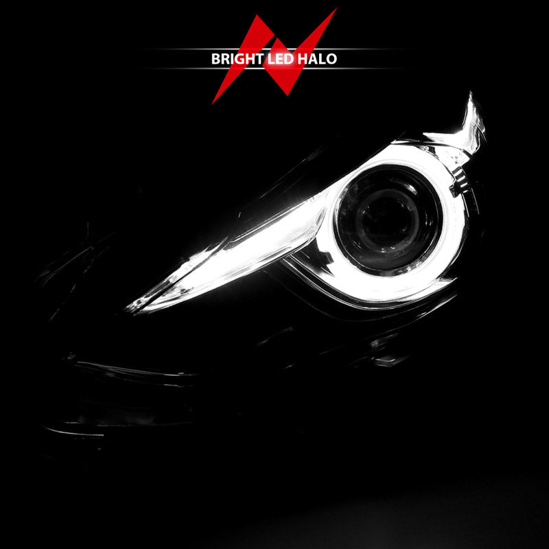 ANZO Projector Headlights With Halo Black w/Amber 14-17 Mazda 3-thumbmail-6