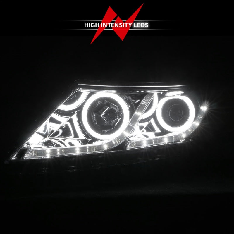 ANZO 2011-2013 Kia Optima Projector Headlights w/ Halo Chrome (CCFL)-thumbmail-8