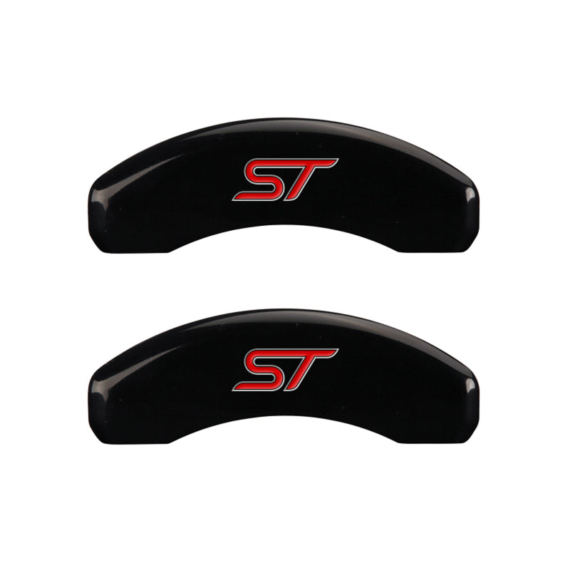 MGP 4 Caliper Covers Engraved Front & Rear No bolts/ST Black finish silver ch-thumbmail-5