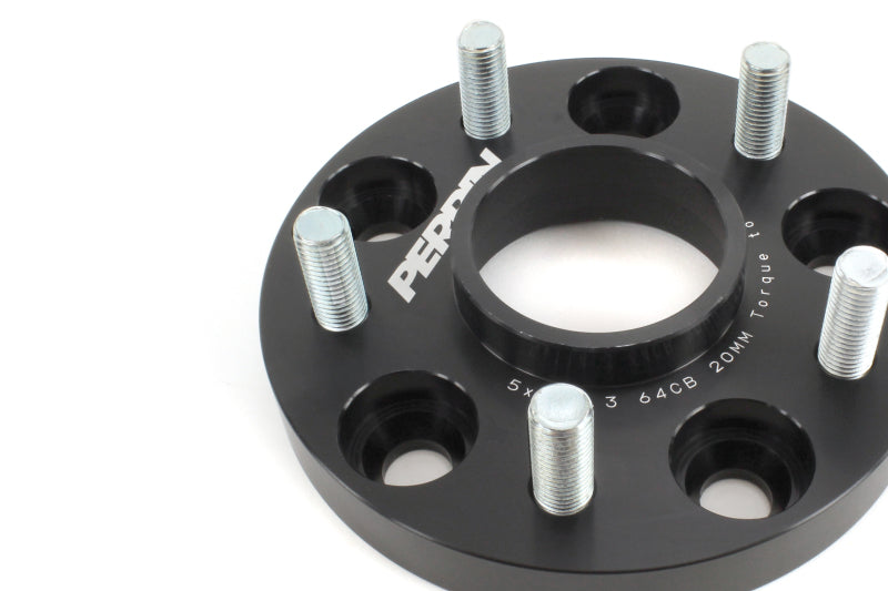 Perrin 17-18 Honda Civic Si 64.1mm Hub 5x114.3 20mm Wheel Spacers (One Pair)-thumbmail-5