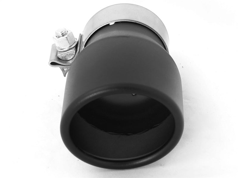 aFe MACH Force-XP 409 SS Single Wall Universal Clamp On Exhaust Tip - Black-thumbmail-4