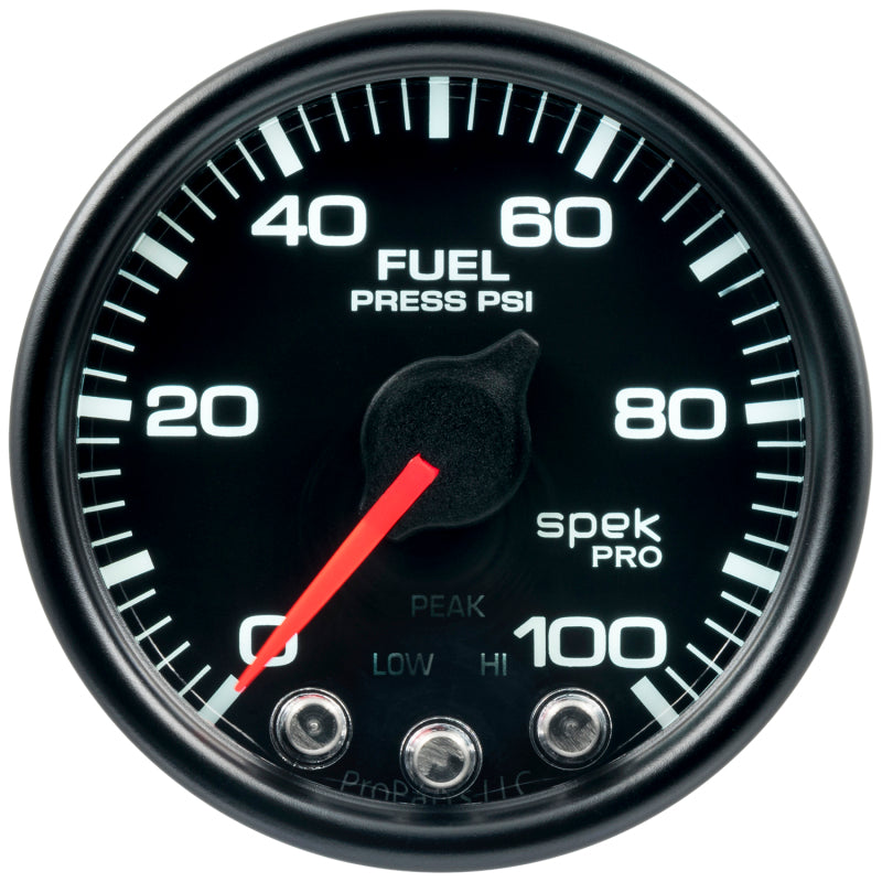 Autometer Spek-Pro - Nascar 2-1/16in Fuel Press 0-100 psi Bcb Ecu-thumbmail-1