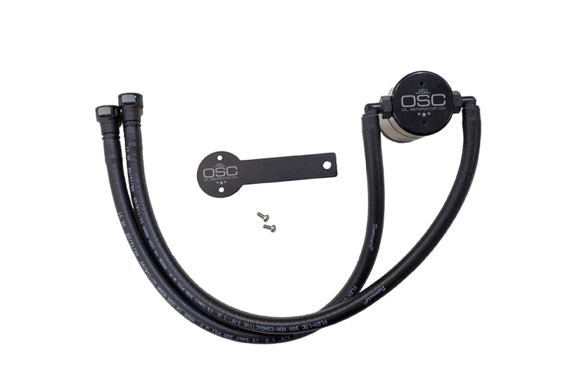 J&L 16-22 Chevrolet Camaro LT1 6.2L Driver Side Oil Separator 3.0 - Black Anodized