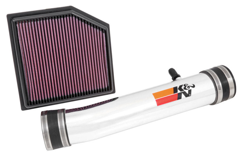 K&N 69 Series Performance Typhoon Intake Kit - Polished for 13-14 Lexus GS350 3.5L V6-thumbmail-1