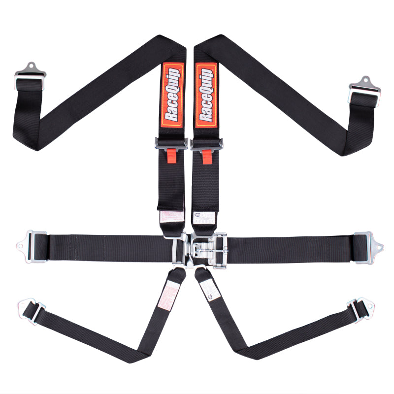 RaceQuip Black L & L 6pt Seat Belt-thumbmail-1