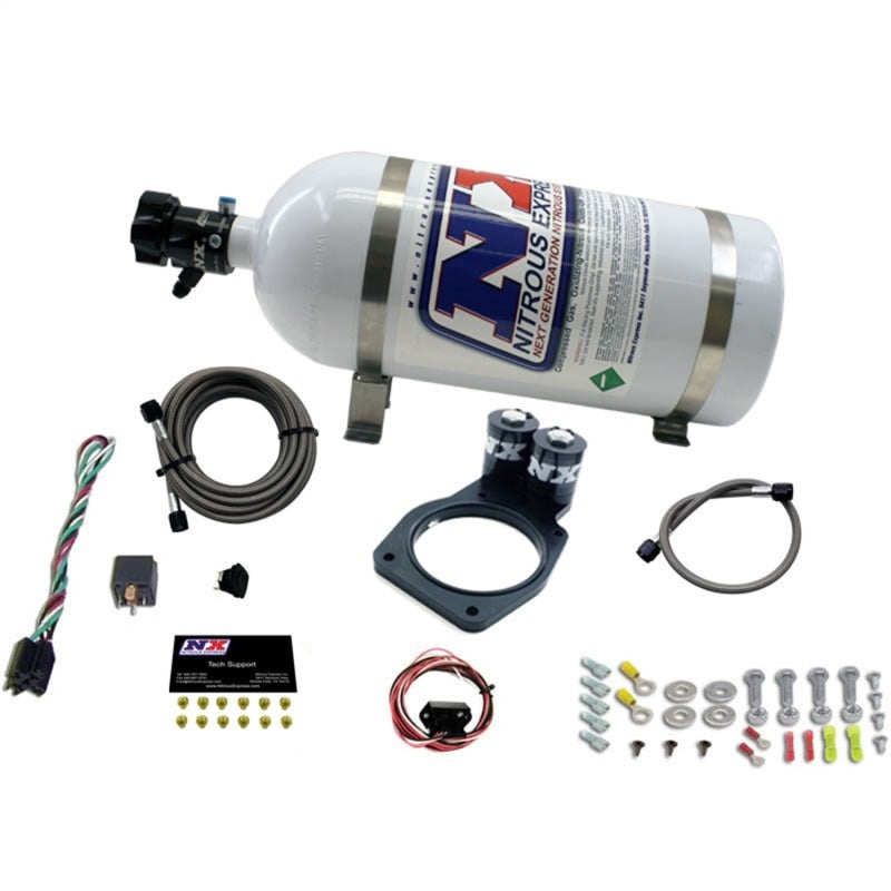 Nitrous Express 10-15 Chevrolet Camaro Nitrous Plate Kit (50-150HP) w/10lb Bottle-thumbmail-2