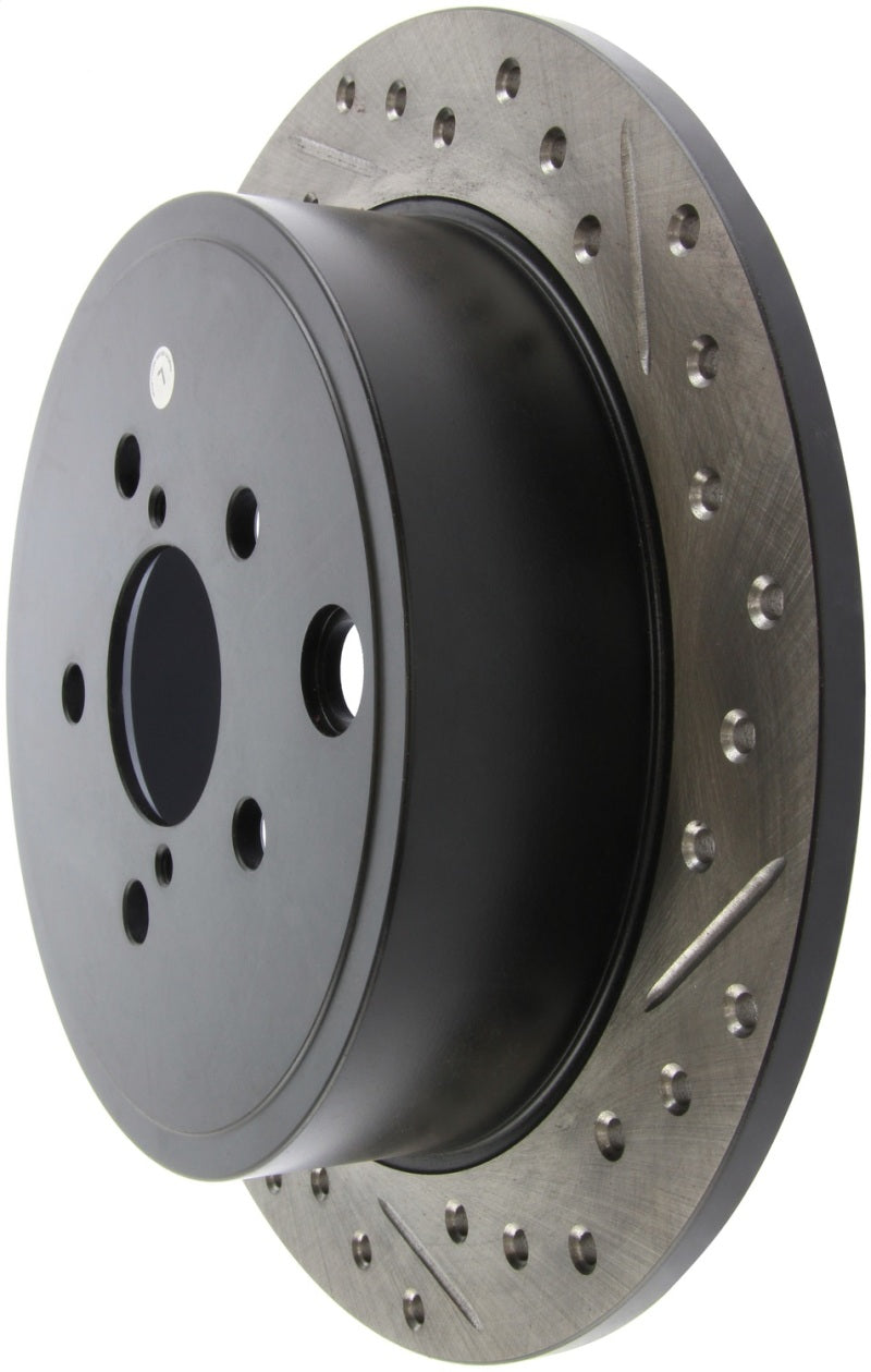 StopTech 08-10 Impreza WRX (Exc STi)/08-10 Impreza Coupe/Sedan Slotted & Drilled Left Rear Rotor-thumbmail-6