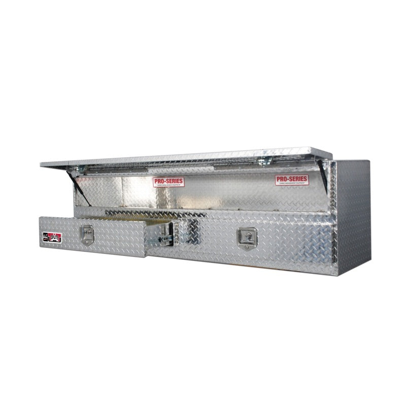 Westin/Brute High Cap 72in Stake Bed Contractor TopSider w/ Bottom Drawers - Aluminum-thumbmail-2
