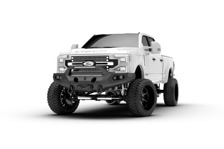 2017 Ford F250 Evolution Front Winch Bumper With Sheet Metal Pre Runner