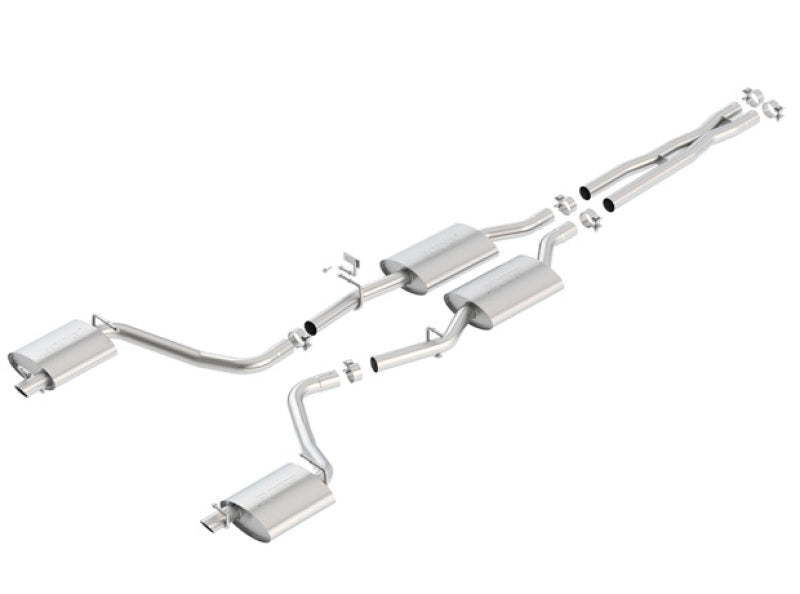 Borla 15-16 Dodge Charger 3.6L V6 S-Type Cat Back Exhaust (Uses Factory Valence)-thumbmail-2
