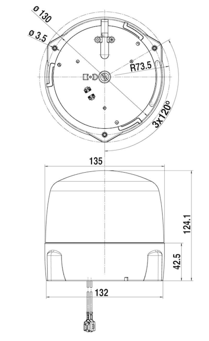 Hella Led Lamp 12/24V Amber Fix Mounting 2Rl-thumbmail-5