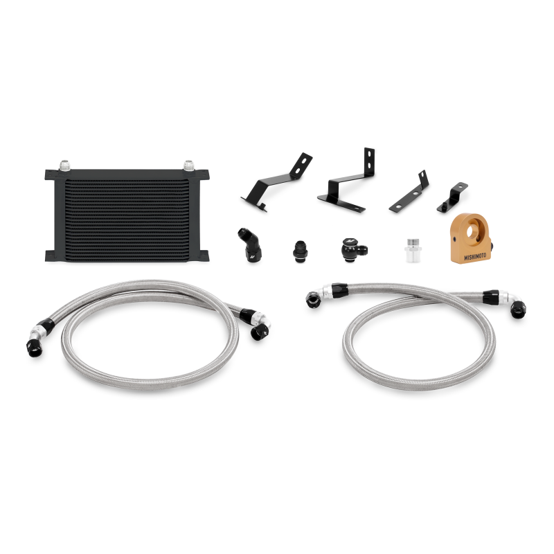 Mishimoto 2016+ Chevy Camaro Oil Cooler Kit w/ Thermostat - Black-thumbmail-2