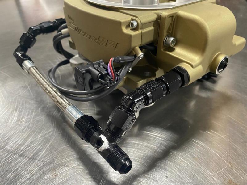 Fragola 6AN Holly Sniper Q-Jet EFI Feed Line Kit - Stainless Hose-thumbmail-3
