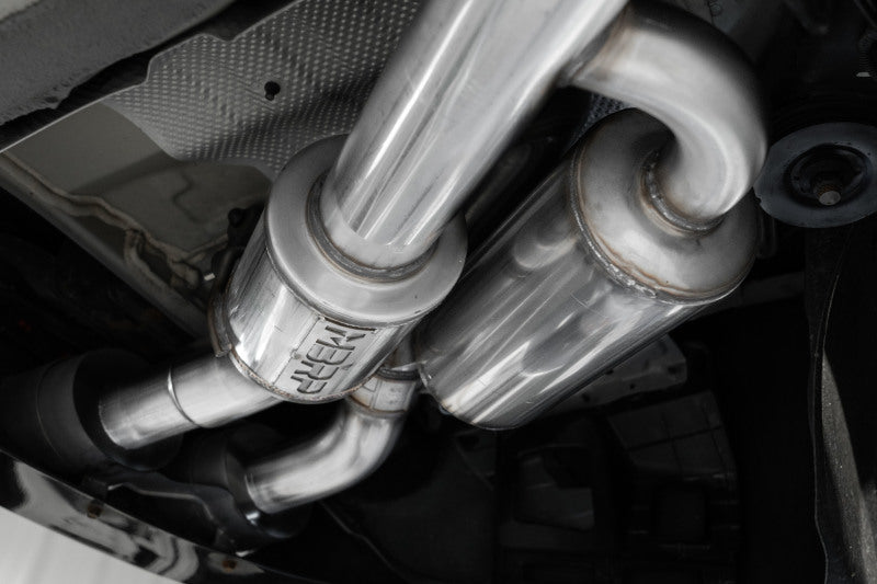 MBRP 2022 Kia Stinger 3.3L T304 SS Cat-Back Exhaust- Dual Split Rear Quad Outlet Uses Factory Bezels-thumbmail-3